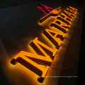Small  letters illuminated led backlit wall mounted acrylic channel letter advertising light sign